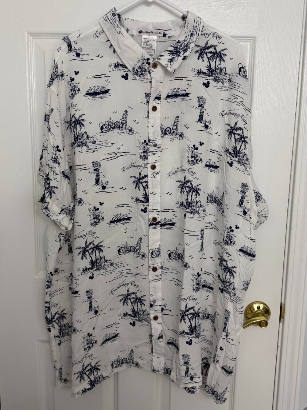 Disney Cruise Line Castaway Cay Button Down